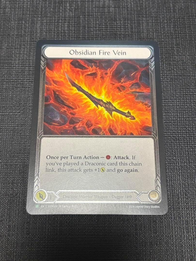 FaB Obsidian Fire Vein cf gem 2枚セット FAB 黒曜の炎脈/Obsidian